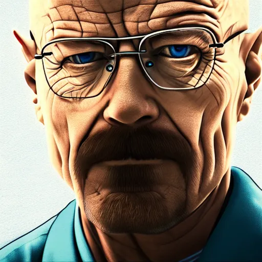 Image similar to walter white's face on a [ [ snowball ] ], hyperdetailed, artstation, cgsociety, 8 k