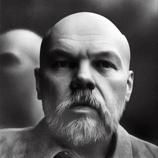 Prompt: Underwater close up portrait of Vladimir Lenin by Trent Parke, clean, detailed, Magnum photos