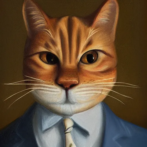 Image similar to portrait of garfield by daniel farson