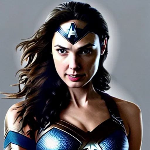 Prompt: gal gadot as captain america