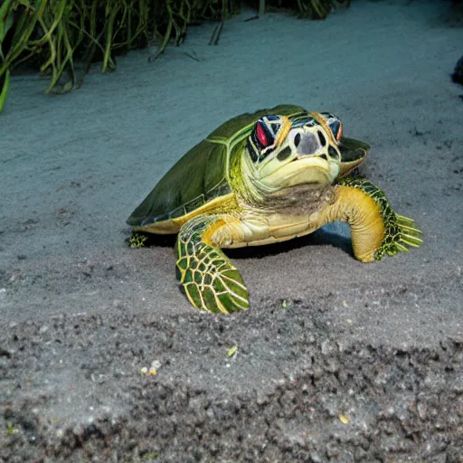 Prompt: red Ear slider turtle as the pope