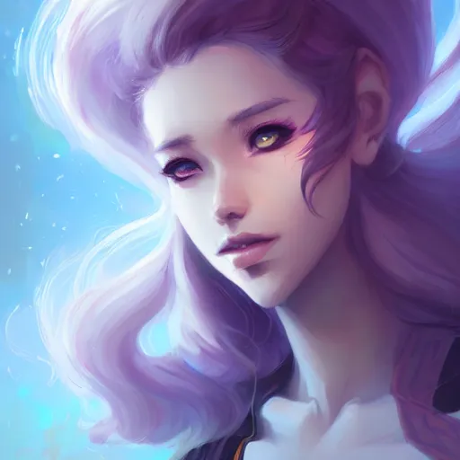 Image similar to a portrait of a beautiful marine, art by lois van baarle and loish and ross tran and rossdraws and sam yang and samdoesarts and artgerm and saruei, digital art, highly detailed, intricate, sharp focus, Trending on Artstation HQ, deviantart, unreal engine 5, 4K UHD image