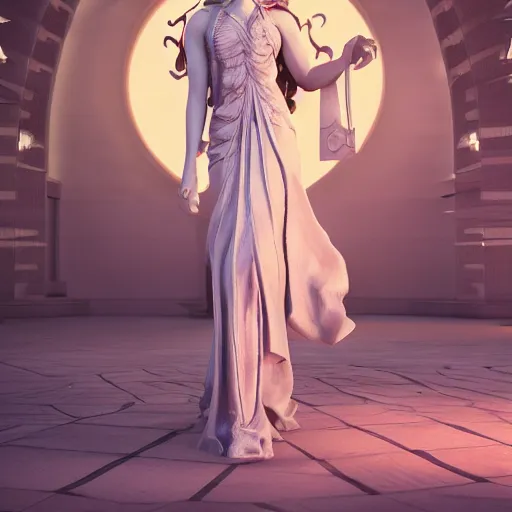 Prompt: goddess of beauty, octane render, beatiful, gorgeous, full body