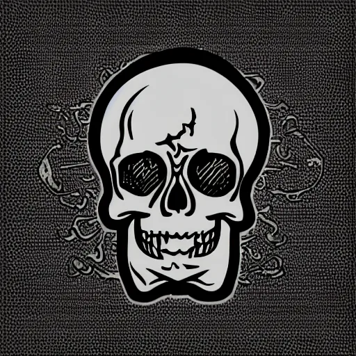 Image similar to death metal themed skull shaped microphone vector logo for a record label, dark, horrorcore, grunge, dark forest, ent, symmetrical golden ratio