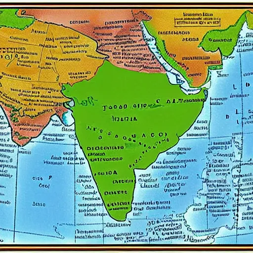 Prompt: map of india