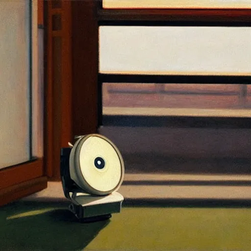 Image similar to WALL-E by Edward Hopper