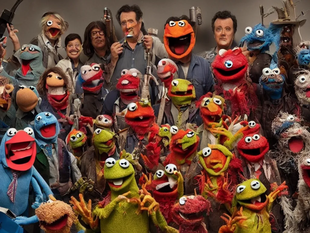 Image similar to ASH Vs Evil Dead MUPPETS