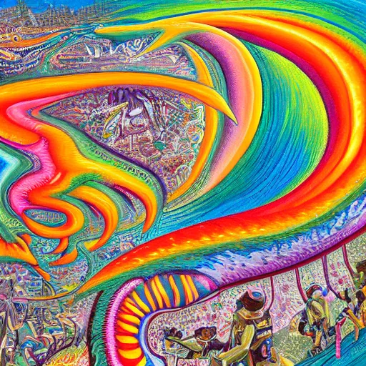 Prompt: a detailed painting of the end of the human race on planet earth, hyper detailed, elegant, intricate, colorful,