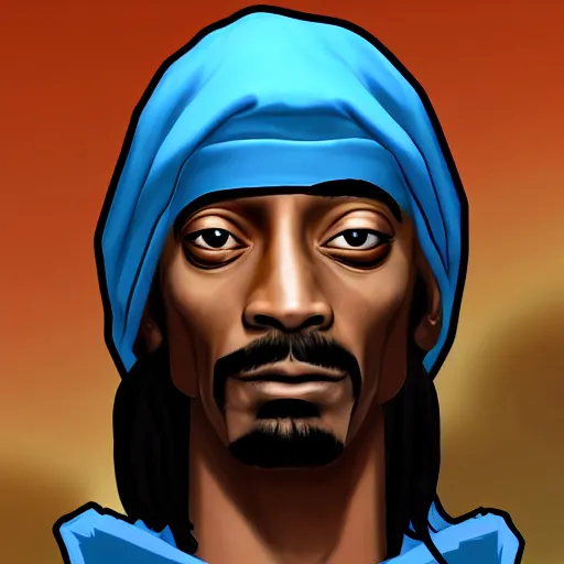 Image similar to Snoop Dogg as a character in the game League of Legends, with a background based on the game League of Legends, detailed face