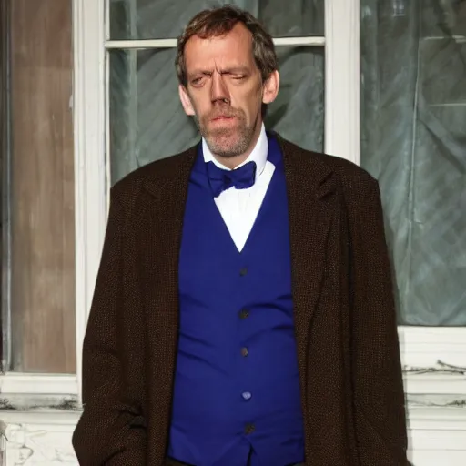 Prompt: Hugh Laurie dressed as a character in Dr. Who