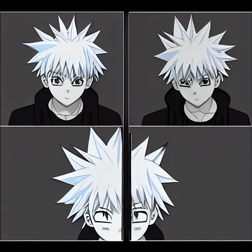 Image similar to killua lightning yo - yo hxh digital art ray tracing trending on art station