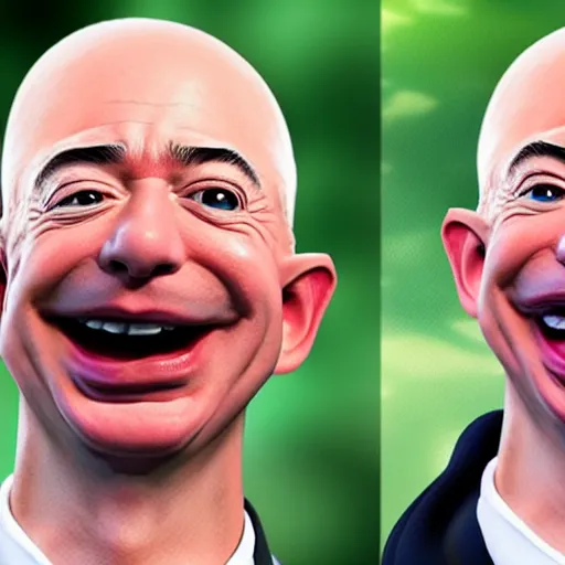 Prompt: extreme silly face championship jeff bezos winning entry, face pulling world tournament 2 0 1 9. funny and grotesque face pulling competition. ridiculous caricature, competition highlights