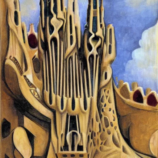 Image similar to artwork by antoni gaudi