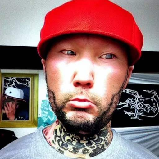 Prompt: “limp bizkit Fred durst but asian”