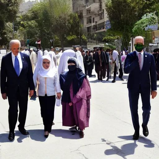 Prompt: Joe Biden in Iran