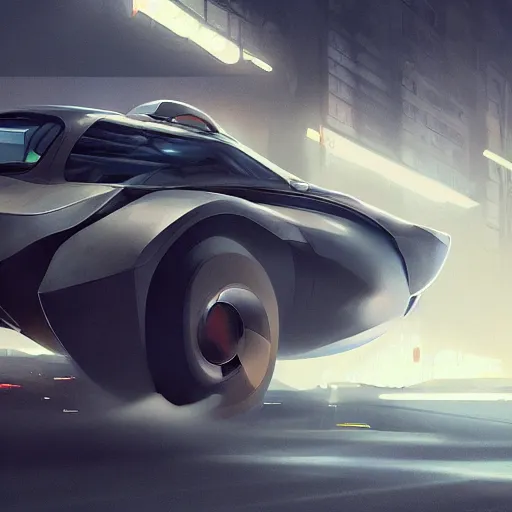 Prompt: modded car, elegant, digital painting, concept art, smooth, sharp focus, art style from Wang Ke and Greg Rutkowski and Bruce Kaiser and Scott Robertson and Dmitry Mazurkevich and Doruk Erdem and Jon Sibal, small style cue from Blade Runner and Minority Report and iRobots