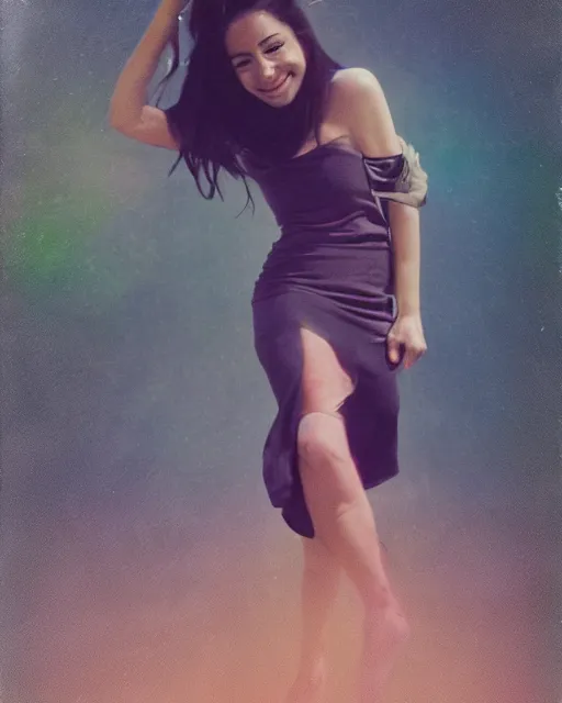 Image similar to andrea meza beautiful cute actress, dynamic, epic, cinematic movie shot of a close full body portrait, expressing joy. inspirational arthouse, high budget, hollywood style, at behance, at netflix, instagram filters, photoshop, adobe lightroom, adobe after effects, taken with polaroid kodak portra