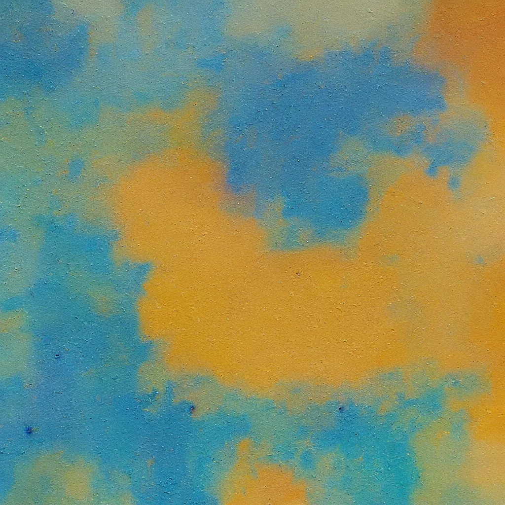 Image similar to texture of thick creamy impasto oil paint, colours cream teal ochre