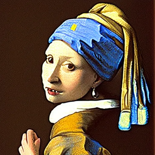 Image similar to retarded wolf, johannes vermeer