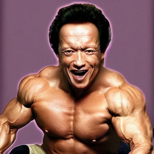 Image similar to rob schneider as arnold schwarzenegger