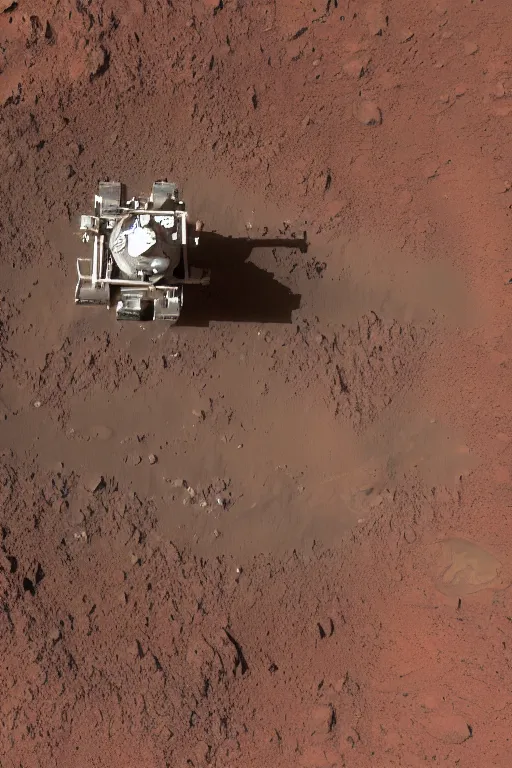 Image similar to mining site on mars