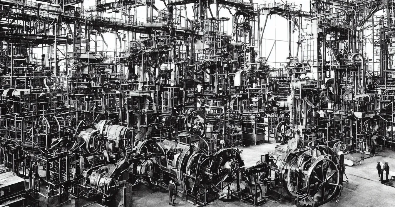 Prompt: industrial revolution engines