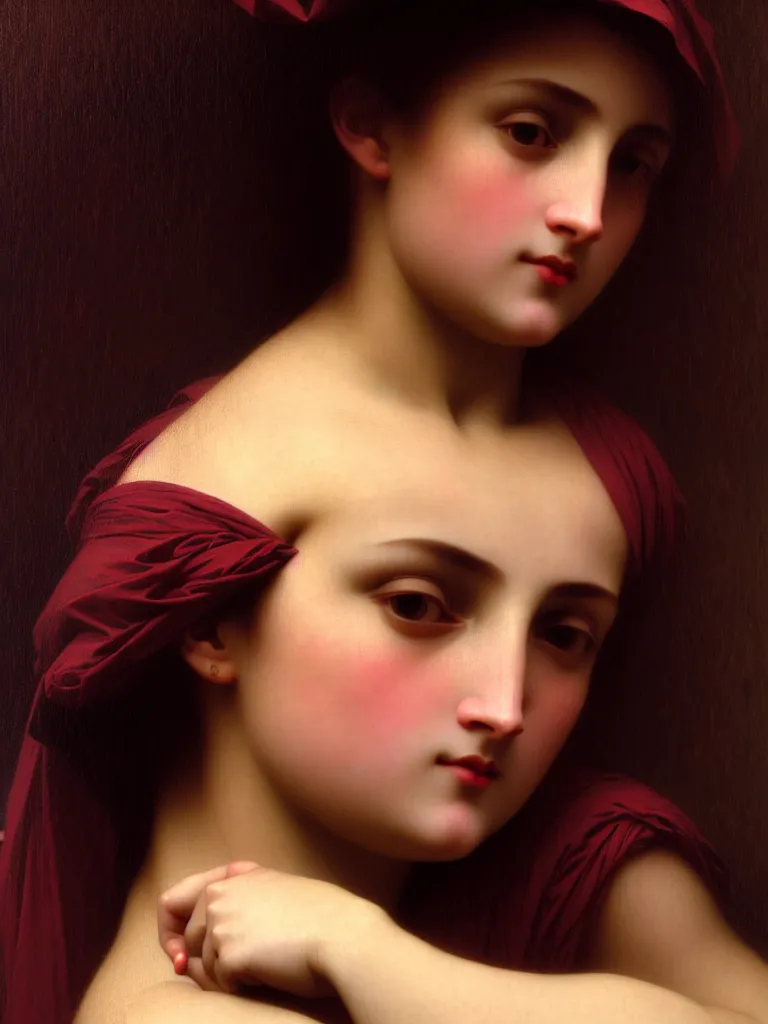 Image similar to rich deep colors, by william adolphe bouguereau. rendered in blender, ultra realistic, smooth shadows, ultra detail, high resolution, cinematic unreal 5, 8 k 3 d