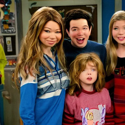 Prompt: a award winning photo film still of icarly ( 2 0 0 3 )