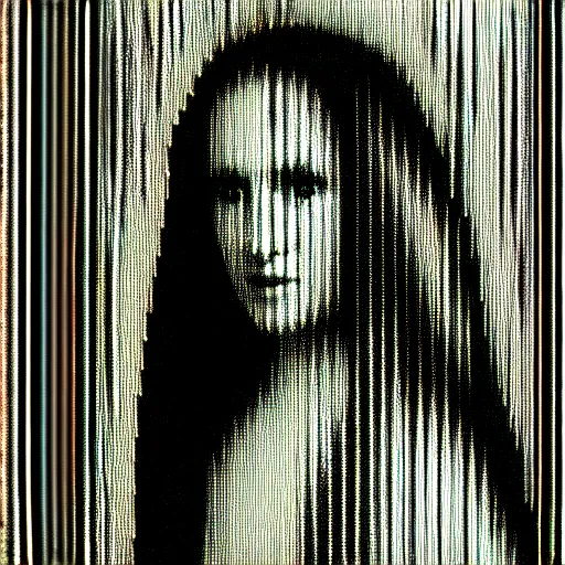 Image similar to vhs static overlay of marian apparition, vhs, 1 9 9 0, highly realistic, highly detailed, vhs noise static, black and white, vhs glitch