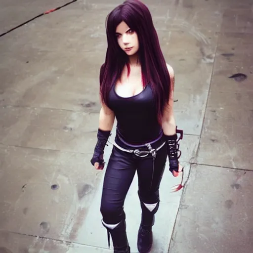 Image similar to tifa lockheart in real life