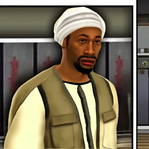 Image similar to Carl Johnson from gta san andreas Converts to islam