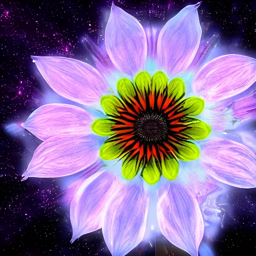 Prompt: an alien flower, 8k HD photo