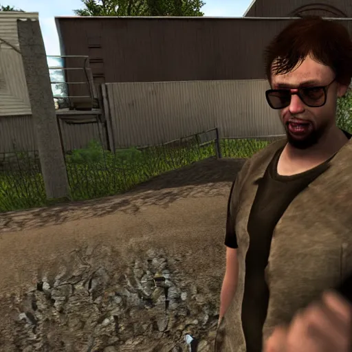 Image similar to sam hyde in l 4 d 2, game screenshot, intricate detail