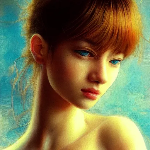 Prompt: portrait _ of _ girl in love _ color _ painting _ by _ amano _ yoshitaka _ ultra _ realistic _ highly _ detailed _ sharp _ focus _ cinematic _ ligh