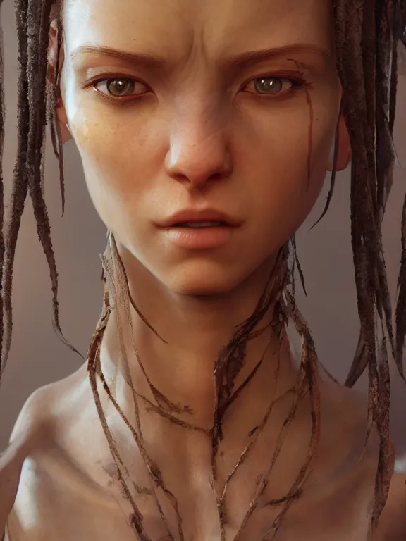 Image similar to avatar, au naturel, hyper detailed, digital art, trending in artstation, cinematic lighting, studio quality, smooth render, unreal engine 5 rendered, octane rendered, art style by klimt and nixeu and ian sprigger and wlop and krenz cushart