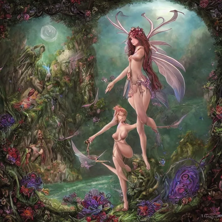 Image similar to faerie, fantasy art scenario