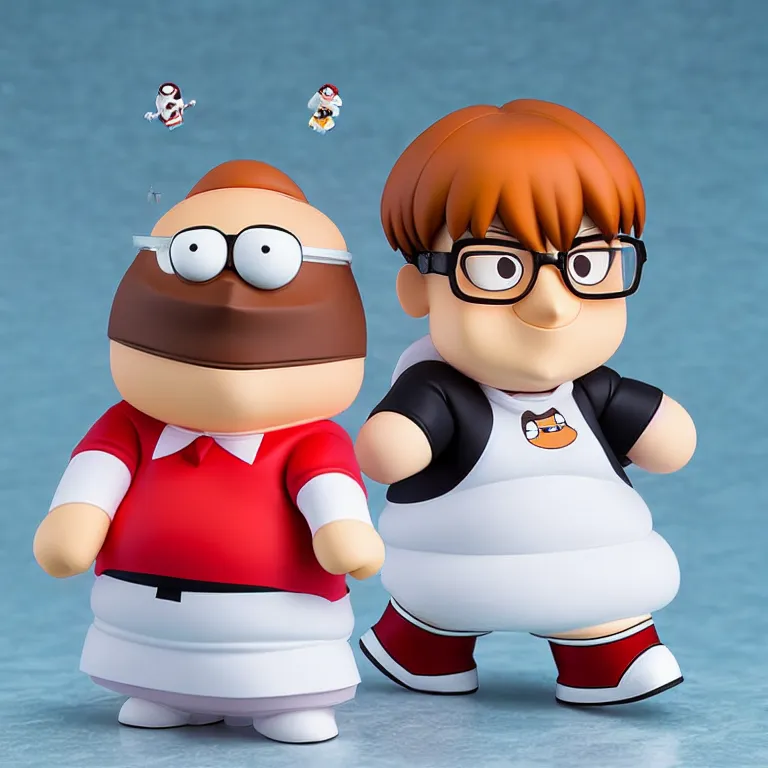 Image similar to peter griffin, an anime nendoroid of peter griffin, figurine, detailed product photo, single subject