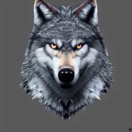 Image similar to Wolf dressing black hoodie, artstation, hyperdetailed, cgsociety,8k,