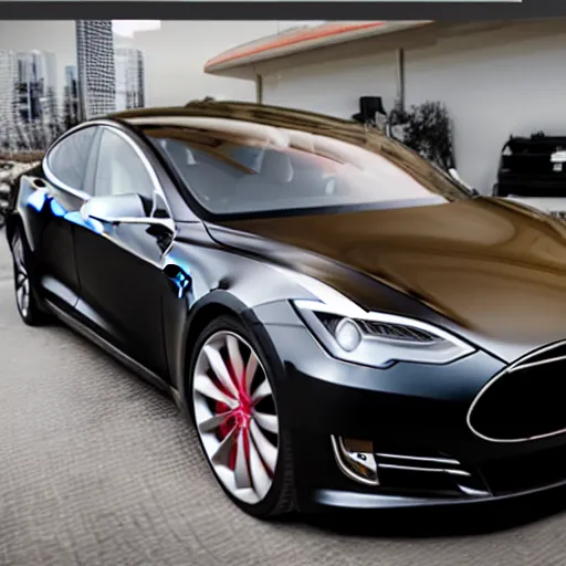 Prompt: photo of a tesla car driven by a pit bull, photorealistic, hyperrealistic, detailed, intricate, 8 k