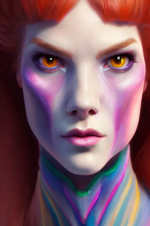 Image similar to ultra detailed close up face portrait of daphne from scooby doo, extremely detailed digital painting, in the style of fenghua zhong and ruan jia and jeremy lipking and peter mohrbacher, mystical colors, rim light, beautiful lighting, 8 k, stunning scene, raytracing, octane, trending on artstation