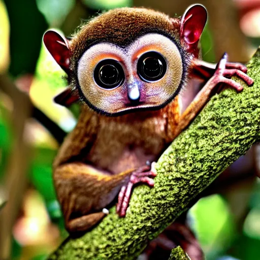 Prompt: tarsier computer art