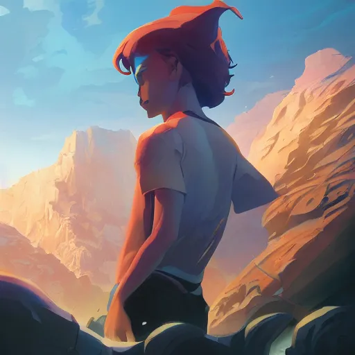 Image similar to hero world close encounters of the third kind, behance hd by jesper ejsing, by rhads, makoto shinkai and lois van baarle, ilya kuvshinov, rossdraws global illumination