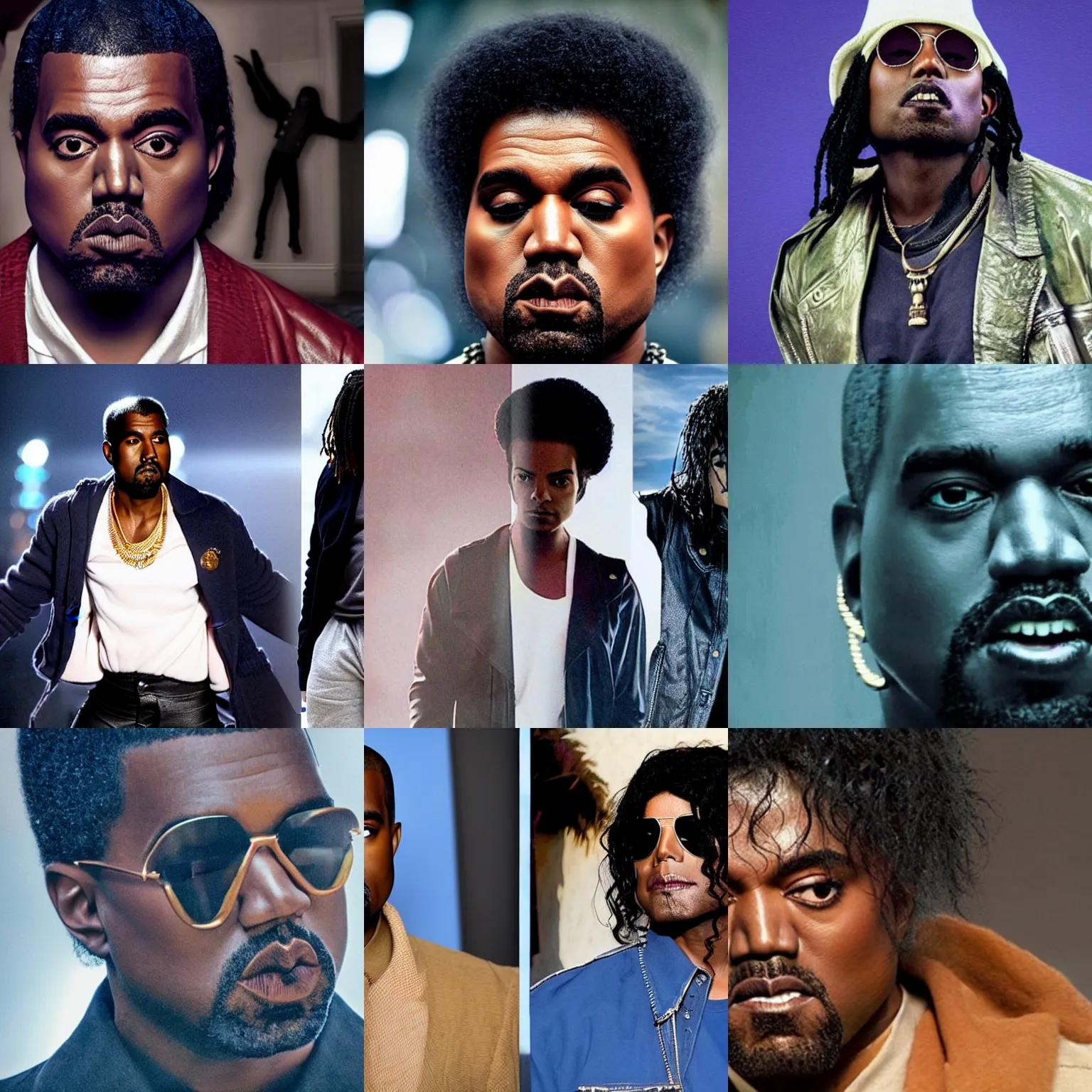 a kanye and michael jackson hybrid in the new movie | Stable Diffusion ...