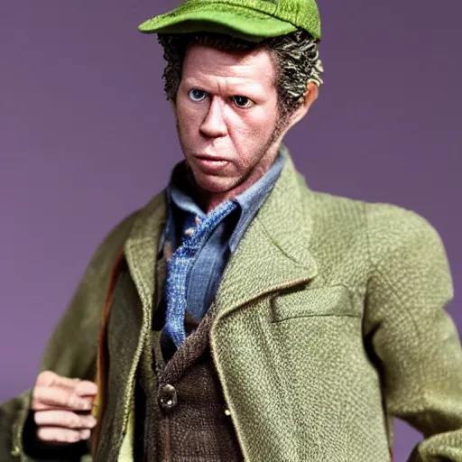 Prompt: tom waits action figure by hot toys.