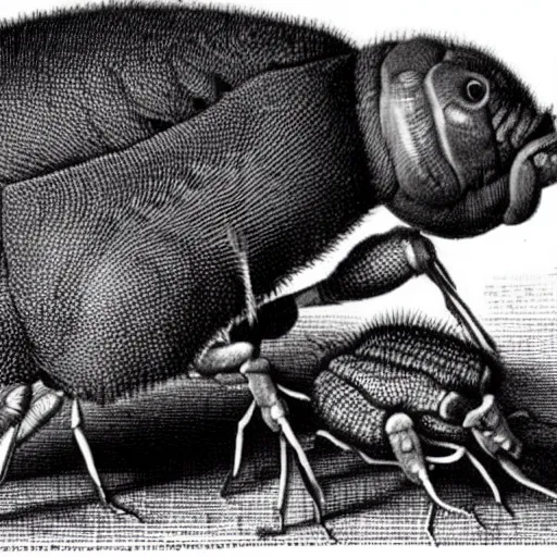 Image similar to Great fleas have little fleas Upon their backs to bite ’em, And little fleas have lesser fleas, And so ad infinitum.