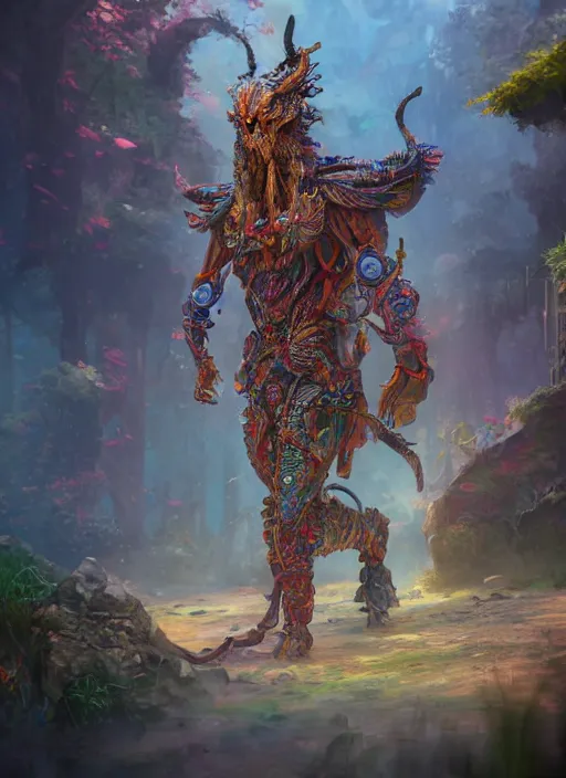 Prompt: detailed full body concept art illustration colorful oil painting of a fantasy world in full intricate design, ultra detailed, digital art, octane render, 4K, dystopian, micro details, hyper realistic