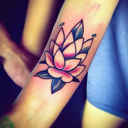 Image similar to small lotus tattoo