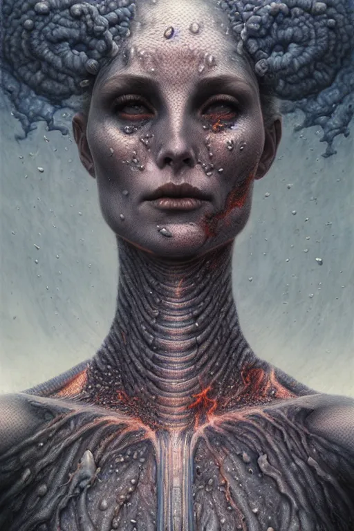 Prompt: gorgeous lilith cut in half the primordial woman demon dusty, destroyer! of worlds, void eyes, raining ash & smoke, fine art masterpiece, highly detailed dino valls wayne barlowe machiej kuciara, dramatic lighting, long shot, wide angle, uhd 8 k, sharp focus