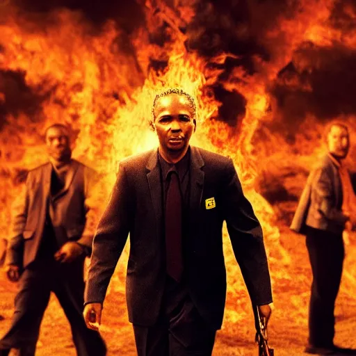 Image similar to man on fire