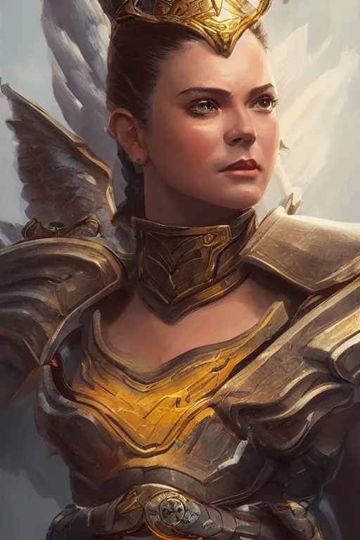 Image similar to amazon valkyrie athena, d & d, fantasy, portrait, highly detailed, headshot, digital painting, trending on artstation, concept art, sharp focus, illustration, art by artgerm and greg rutkowski and magali villeneuve